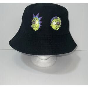 Rick And Morty Bucket Hat Reversible Cartoon Network Black Purple